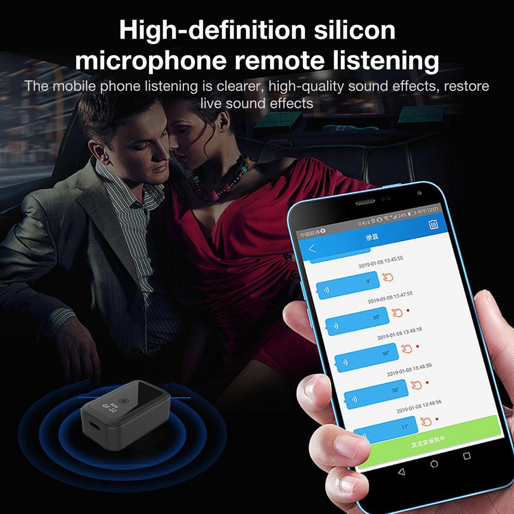 Nouveau Mini véhicule magnétique Auto GPS traqueur de voiture, commande vocale, dispositif de suivi en temps réel, localisateur WiFi + LBS + AGPS, positionnement précis