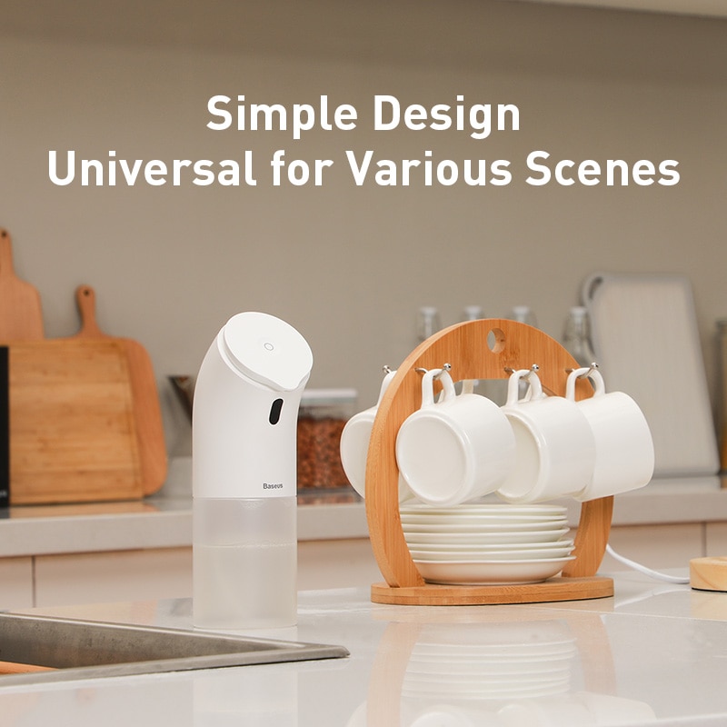 Baseus distributeur automatique de savon capteur infrarouge sans contact mousse liquide distributeur de savon pompe lavage des mains désinfectant distributeur bouteilles