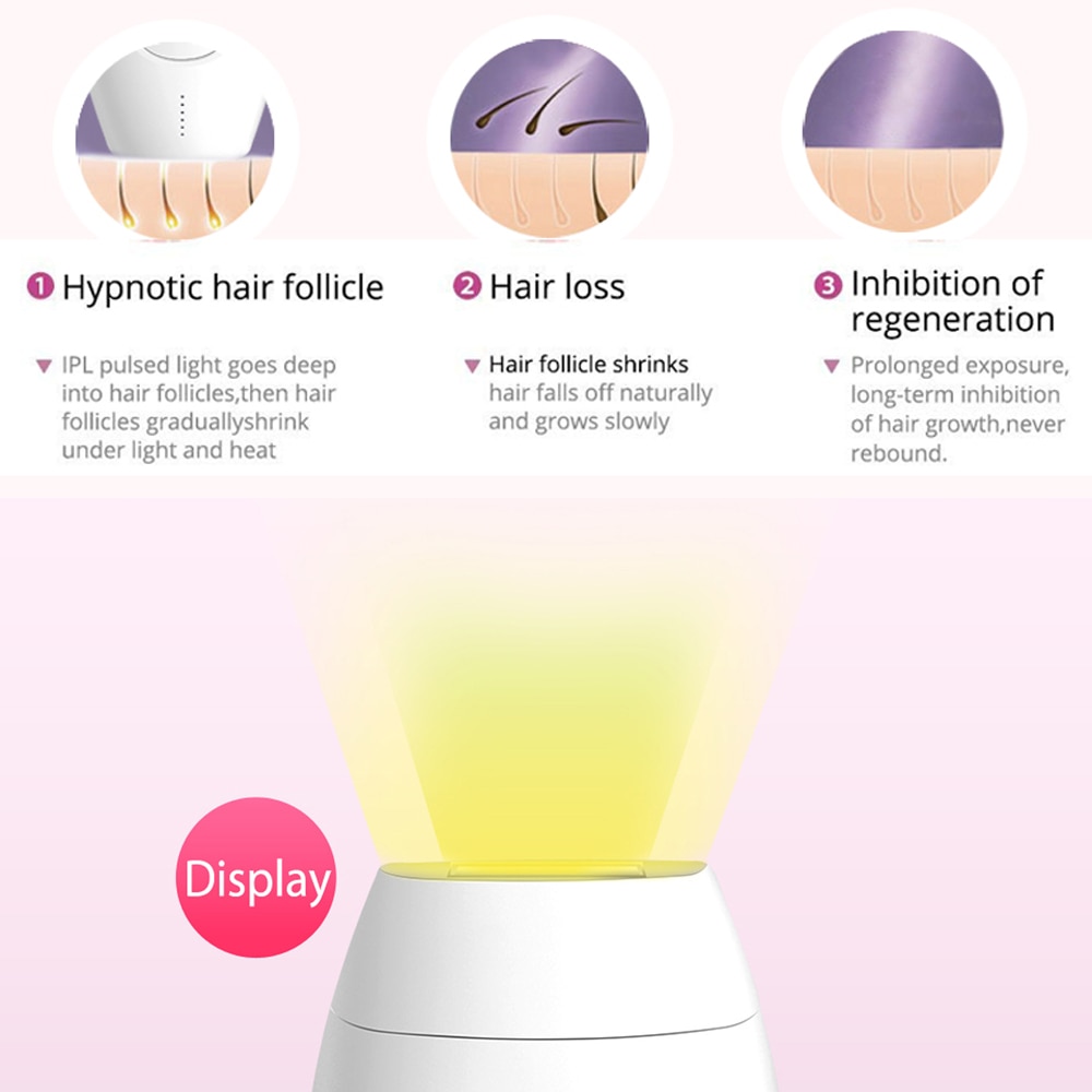 Épilateur permanent à lumière pulsée, 600 000 flashs, indolore, pour femme,système d’épilation laser IPL électrique pour le corps,