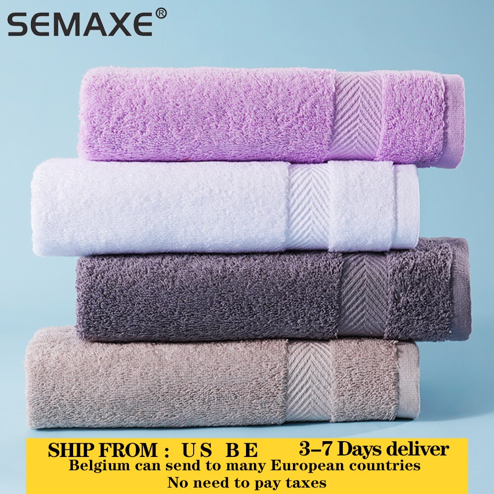 Petite Serviette SEMAXE Premium Ensemble Pour salle de bain, coton Haute Absorption D’eau Douce Et Résistante à la décoloration (4 petite serviette Ensemble) La nouvelle Liste